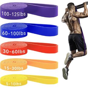 HAPBEAR Pull Up Assistance Bands - Resistance Band - Pull Up Bands - Exercise Bands Resistance Bands Set of 5 - Workout Bands for Working Out, Stretching, Physical Therapy, Muscle Training