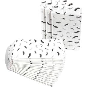 False Eyelash Bubble Poly Mailers Cute for Makeup Lip Gloss LipStick Mascara Fake Lashes | Self Sealing Padded Envelope Wide Lip Print Waterproof Shipping | Pack of 25 | Size 10 x 6"