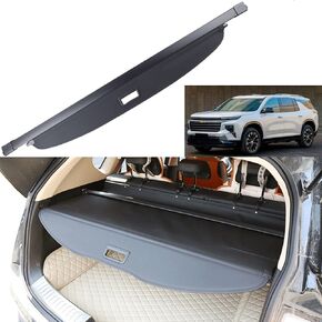 New Cargo Cover for Chevy Traverse 2018 2019 2020 2021 2022 2023 Retractable Black Rear Trunk Shade Luggage Security Cover-Retractable Trunk Cover