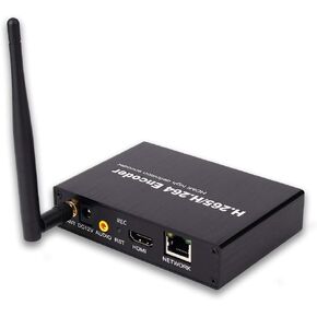 EXVIST H.265 1080P HDMI Video Encoder HDMI to IP Encoder W/SD Card Slot Max. 128G DDNS HTTP RTSP TS HLS Compatible with ONV/HK Private Protool for CCTV Surveillance in Saudi Arabia