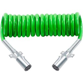 Voilamart 15Ft 7 طريقة ملفوف مقطورة الحبل كابل ABS الطاقة الكهربائية الثقيلة كابل لفائف الطاقة لشبه الشاحنات مقطورة الجرارات in Kuwait