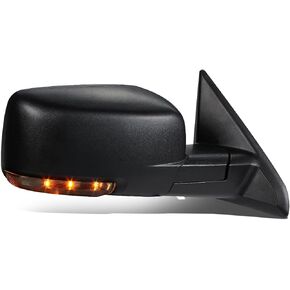 DNA Motoring TWM-037-OE-T888-BK-R Right Passenger Side Powered Heated Defroster Towing Mirror W/Turn Signal+Puddle Light Compatible with 09-16 Ram 1500/10-16 Ram 2500 3500 4500 5500