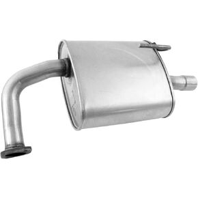 Walker Exhaust Quiet-Flow Stainless Steel 53755 Direct Fit Exhaust Muffler Assembly 2" Inlet (Outside) 2.25" Outlet (Outside)