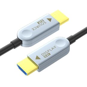 8K HDMI 2.1 Fiber Optic Cable 40Ft in Wall High Speed 48Gbps HDMI Cord 8K60Hz 4K120Hz Thin Slim Flexible