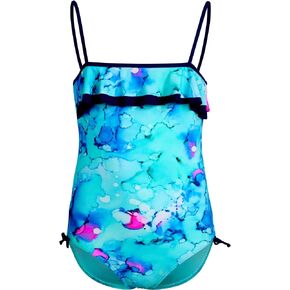 Limited Too Girls' Bathing Suit - UPF 50+ One-Piece Ruffled Swimsuit (Little Girl/Big Girl)