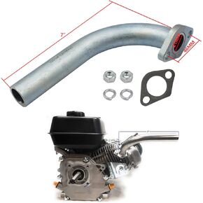 LOSTAR Exhaust Pipe Fits Predator 212cc GX160 GX200 Go Kart & Mini Bikes
