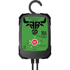 Schumacher Farm and Ranch FR01539 10A 12V Rapid Battery Charger with Service Mode – For Car, SUV, Truck, and Boat Batteries – Maintains Stable 13.6 Voltage During Service – Fully Automatic