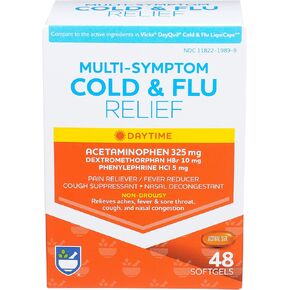 Rite Aid Multi-Symptom Daytime Cold and Flu Relief - 48 ct in Kuwait