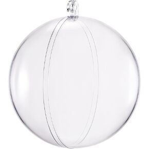 uxcell 12pcs 1 3/16-inch(30mm) Clear Plastic Ornaments Ball