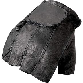 Hot Leathers Naked Leather Fingerless Gloves