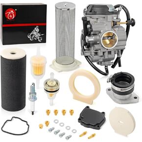 WOLVERINE 350 Carburetor Carb and Air Filter & Guide & END CAP Kit Intake Manifold Boot 1996-2005 For Yamaha YFM350FX Carb