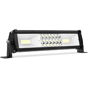 AUTOSAVER88 14" LED Light Bar Triple Row, Brighter 162W 16200LM Off Road Driving Light No-Foggy Lens Compatible with Jeep Trucks Boats ATV Cars