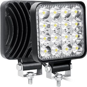 Willpower 2pcs 3.2 بوصة 42W Mini Ultra Thin LED Work Light Spot Beam LED Pods الطرق الوعرة أضواء القيادة 12V 24V مصابيح الضباب لشاحنة جرار قارب 4x4 سيارة SUV ATV حفارة