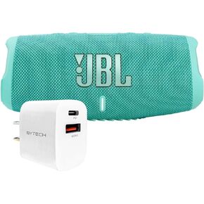 JBL Charge 5 (Squad) + حزمة مع شاحن الحائط ByTech Universal 20W PD QC (أبيض)