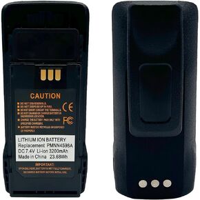 PMNN4598A PMNN4598 PMNN4600 PMNN4600A 3200mAh Li-ion Battery Replacement for R2 Serie Portable Two Way Radio with Belt Clip
