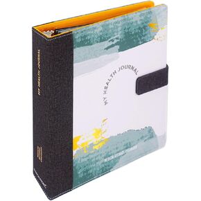 Performore My Health Journal Medical Records Organizer, Professionally Printed Tabs in a 3-Ring Binder, Medical Record Book for Patients, Caregivers and Family