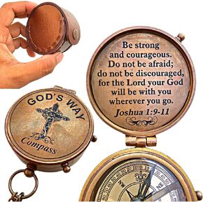 God's Way Compass - Baptism Gifts for Boys, Christian Gifts for Men, Catholic Gifts, Gifts for Teen Boys, Graduation Gifts, Inspirational Gifts for Woman, Sentimental Gifts