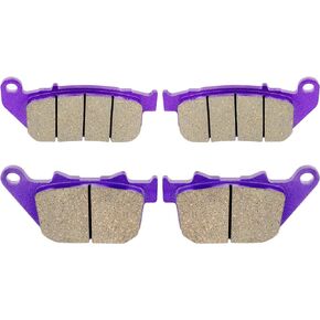 ECCPP Brake Pads Fits for Forty Eight 2010-2013, Iron 883 2009-2013, Sportster 1200 2004-2013, Sportster 883 2004-2011, FA381 FA387 Front and Rear Brake Pads