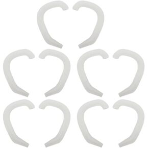 Garneck Protruding Ear Support 5 Pairs Auricle Corrector Invisible Tape Silicone Tape Ear Valgus Auricle Ear Support Silicone Patch External Auricle Corrector Valgus Auricle Corrector