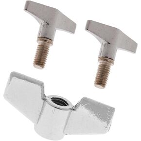 Drum Cymbal Stand Wing Nuts with Hand Knob Screw Replacement,3Pcs Cymbal Kit,Cymbal Replacement Accessories for Drummer