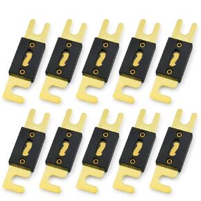 Baomain Bolt Fuse ANL-B 400A 400Amp for Car Vehicles Audio System Sheet Gold Tone RoHS Pack of 10