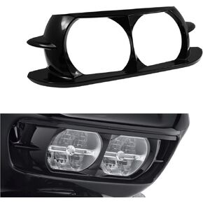 Motorcycle Headlamp Headlight Trim Cover Bezel Fit for Harley Touring Road Glide 2015-2022 Black