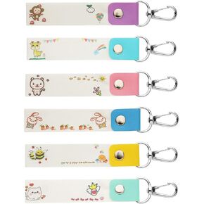6pcs Personalized Name Tags for Kids, Child ID Tags Backpack Name Tag Daycare Name Label Hooks for Backpacks Water Bottle