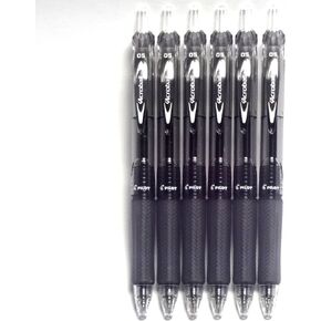 Pilot Acroball Knock Ballpoint Pen, 0.5mm Extra Fine, Black(BAB-15EF-BB), 6 pens per Pack (Japan Import) [Komainu-Dou Original Package]