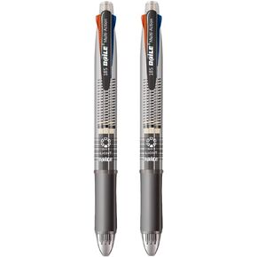 5 in 1 Multifunctional Pens 4 Color 0.7 mm Ballpoint Multi Pen and 0.5 mm Mechanical Pencil in One Pen, Pack of 10