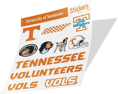 University of Tennessee Sticker UT Knoxville Volunteers Vols Stickers Vinyl Decals Laptop Water Bottle Car Scrapbook (Type 2 C) in Saudi Arabia