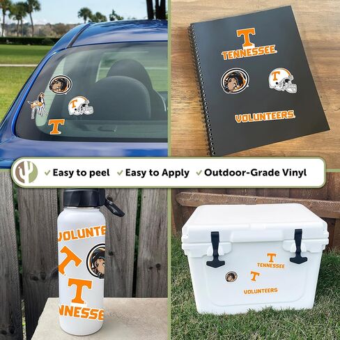 University of Tennessee Sticker UT Knoxville Volunteers Vols Stickers Vinyl Decals Laptop Water Bottle Car Scrapbook (Type 2 C) in Saudi Arabia