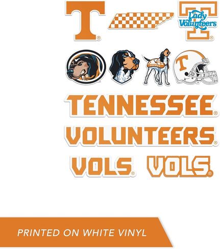 University of Tennessee Sticker UT Knoxville Volunteers Vols Stickers Vinyl Decals Laptop Water Bottle Car Scrapbook (Type 2 C) in Saudi Arabia