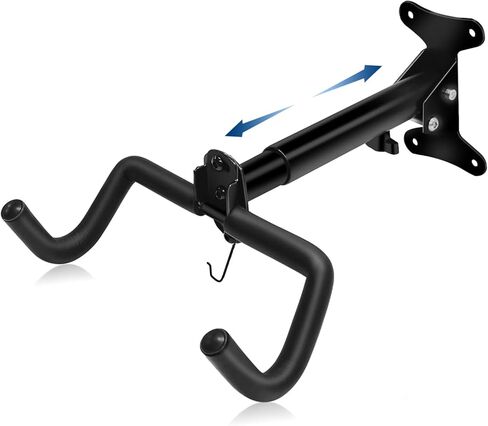 حامل جداري للدراجة، رف تخزين أفقي للمرآب أو تعليق الدراجة في الأماكن المغلقة - شماعة مثبتة على جدار الدراجة للجبال والطرق والدراجات الهجينة in Kuwait