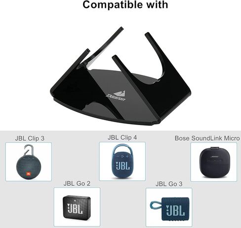 TXEsign Desktop Stand for JBL Clip 3&Clip 4 Bluetooth Speaker, Acrylic Table Stand Holder Speaker Stand Base Mount Desk Display Stand Isolation Speaker Foot in Saudi Arabia
