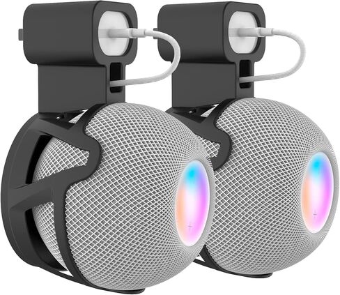 Wall Mount for Homepod Mini, Space-Saving Design Perfect Cord Management Wall Mount for Homepod Mini Voice Assistant in Saudi Arabia
