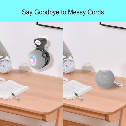 Wall Mount for Homepod Mini, Space-Saving Design Perfect Cord Management Wall Mount for Homepod Mini Voice Assistant in Saudi Arabia