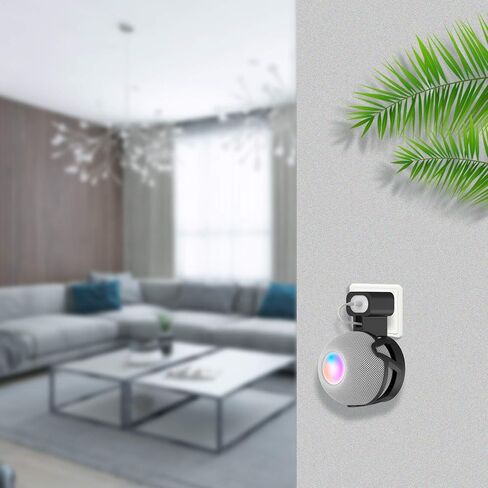 Wall Mount for Homepod Mini, Space-Saving Design Perfect Cord Management Wall Mount for Homepod Mini Voice Assistant in Saudi Arabia