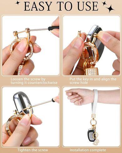 Letter Leather Wristlet Keychain Car Keys Keychain Bracelet Keychain Large Keychain for Girl Woman Personalized Gift in Kuwait