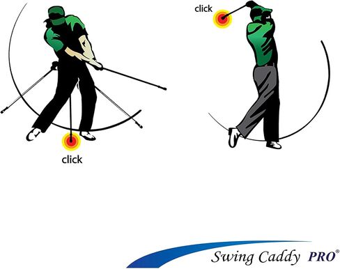 Swing Caddy PRO: Golf Swing Trainer Patented for Distance, Rhythm, Tempo, Accuracy & Warmup in Saudi Arabia