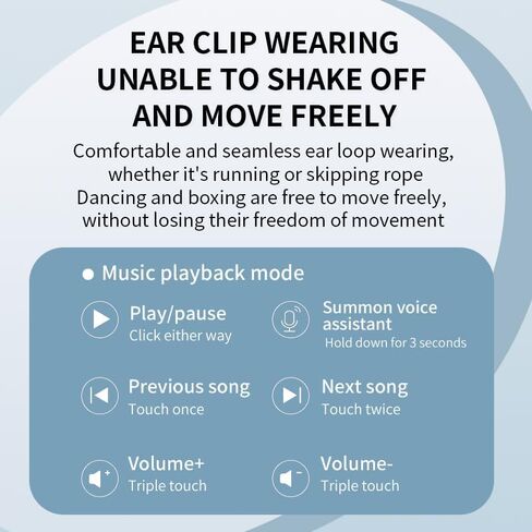 Wireless Earbuds,Bluetooth V5.3 Headphones,Waterproof in-Ear Earbuds,Built in Mics Long Playtime High-Fidelity Stereo Earphone,Noise Reduction Bluetooth Headsets for Gym/Workouts/Gaming/Sports in Kuwait