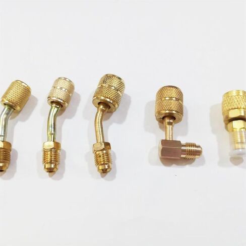محول منفذ R410a محول نحاسي، قارنة توصيل سريعة أنثى إلى 1/4 بوصة ذكر مضيئة لمكيف الهواء بنظام سبليت صغير لمشعب مضخة التفريغ العميقة (A-2) in Kuwait