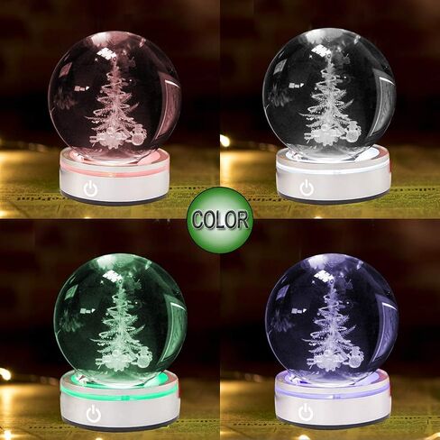 LED Light Base, 6 Colors LED Display Base for Crystals Glass Art,Show Stand with Sensitive Touch Switch for 3D Crystal Glass Art Silver Round in Saudi Arabia