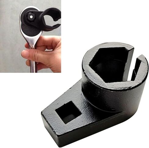 1 قطعة مقبس إزالة مستشعر الأكسجين، 2.24 بوصة × 1.22 بوصة × 0.27 بوصة أداة إزالة مستشعر الأكسجين بأربعة زوايا، أداة إصلاح السيارات ذات عزم الدوران العالي والصلابة العالية للسيارات والشاحنات وسيارات الدفع الرباعي (أسود) in Kuwait