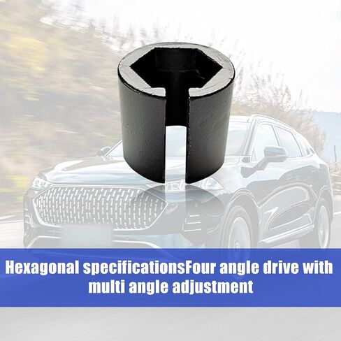 1 قطعة مقبس إزالة مستشعر الأكسجين، 2.24 بوصة × 1.22 بوصة × 0.27 بوصة أداة إزالة مستشعر الأكسجين بأربعة زوايا، أداة إصلاح السيارات ذات عزم الدوران العالي والصلابة العالية للسيارات والشاحنات وسيارات الدفع الرباعي (أسود) in Kuwait