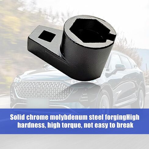 1 قطعة مقبس إزالة مستشعر الأكسجين، 2.24 بوصة × 1.22 بوصة × 0.27 بوصة أداة إزالة مستشعر الأكسجين بأربعة زوايا، أداة إصلاح السيارات ذات عزم الدوران العالي والصلابة العالية للسيارات والشاحنات وسيارات الدفع الرباعي (أسود) in Kuwait