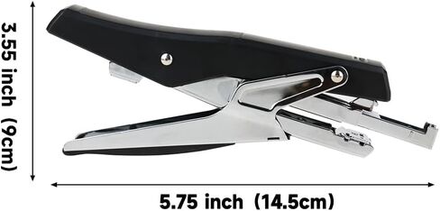 Deli Basics Hand Held Plier Stapler, 25 Sheet Capacity, Includes 1000 Staples, Black in Saudi Arabia