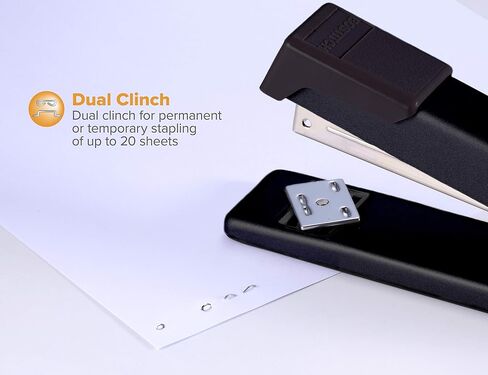 Bostitch Office Classic Metal Desktop Stapler, Full-Strip, Black (B515-BLACK) in Saudi Arabia