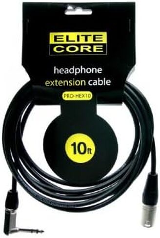 Elite Core EC-PRO-HEX10 10 قدم 1/4 بوصة TRS - كابل تمديد سماعة الرأس XLRM in Kuwait