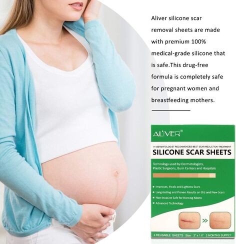 إزالة صفائح الندبات المصنوعة من السيليكون الاحترافية، علاج علامات التمدد الجراحية، حروق حب الشباب، قسم الجدرة C، والمزيد من رقع الندبات، الندبات القديمة والجديدة، رقع الندبات القابلة لإعادة الاستخدام، 3 × 1.6 × 4 (كمية تكفي 60 يومًا) in Kuwait