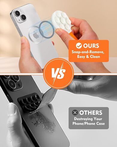 Magnetic Suction Phone Holder for Magsafe - Anti-Slip Hands-Free Magnetic Suction Grip Holder Stand for Tiktok Videos Selfies Shower in Saudi Arabia